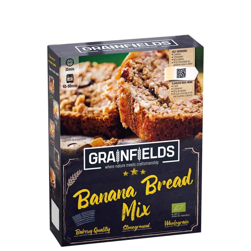 Bananenbrood mix van Grainfields, 6 x 200 g