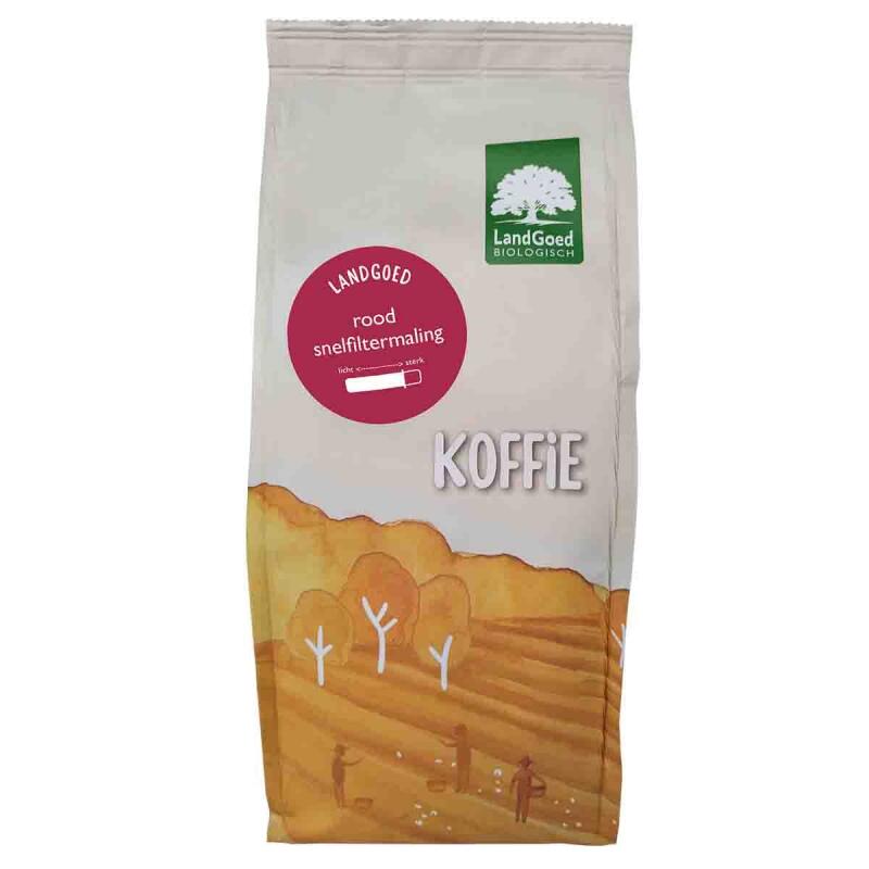 Koffie roodmerk gemalen van Landgoed, 6 x 500 g