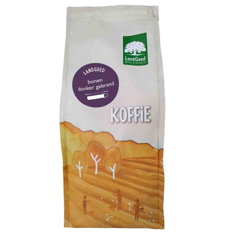 Koffiebonen donker arabica van Landgoed, 6 x 500 g