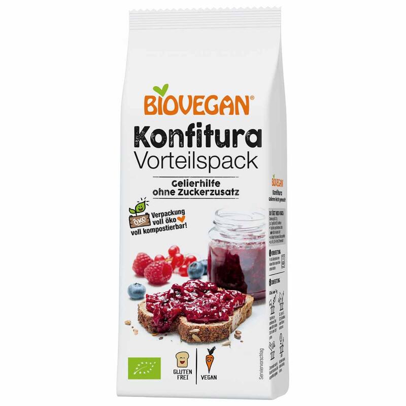 Konfitura geleermiddel van Biovegan, 8 x 100 g