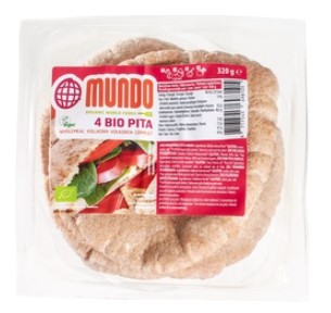 Pita broodjes volkoren  4 st van OMundo, 6 x 320 g