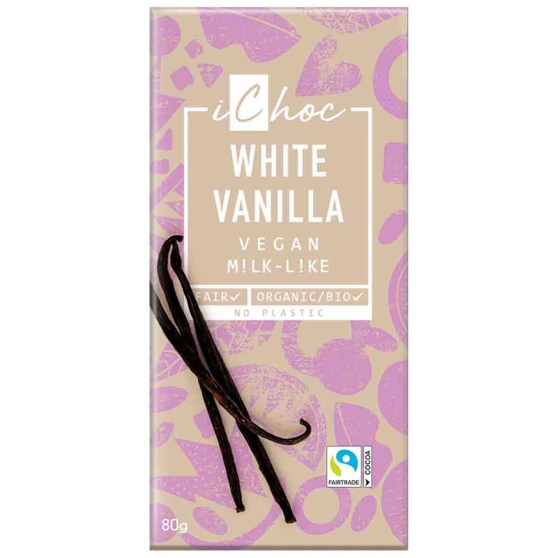 White vanilla van IChoc, 10 x 80 g