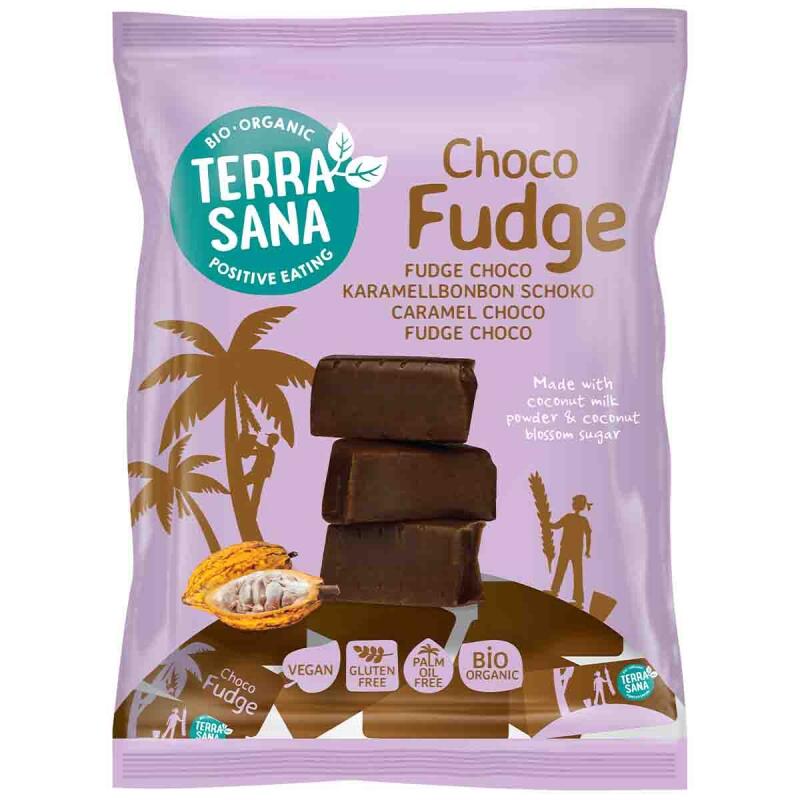 Fudge choco vegan van TerraSana, 10 x 150 g
