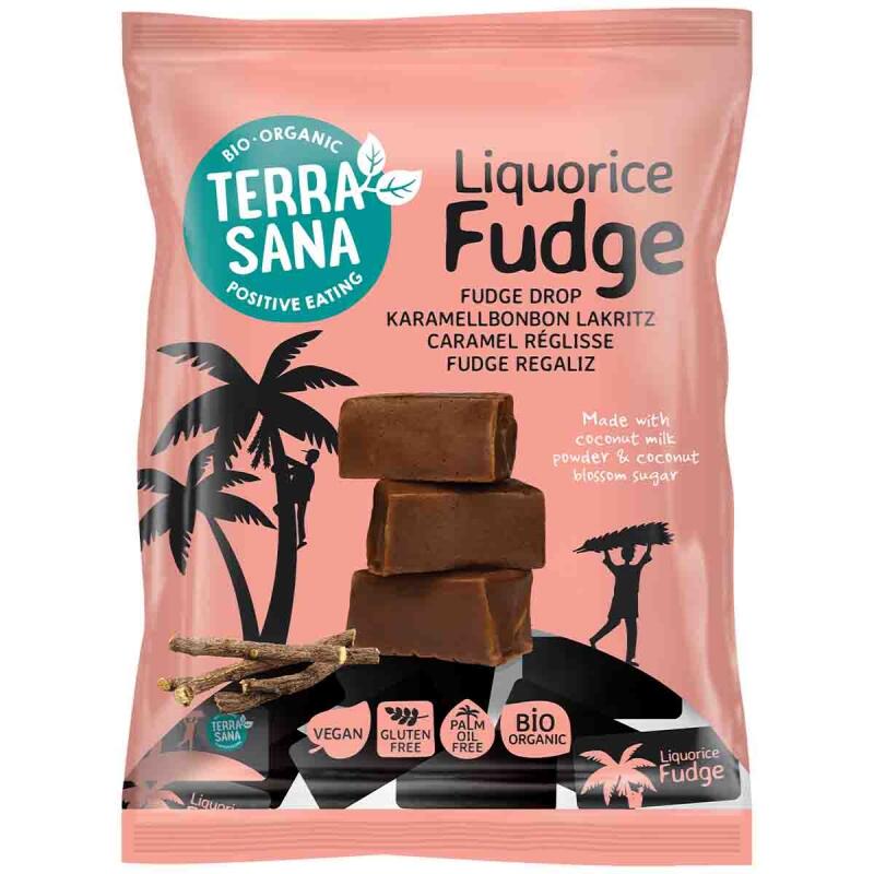 Fudge drop vegan van TerraSana, 10 x 150 g