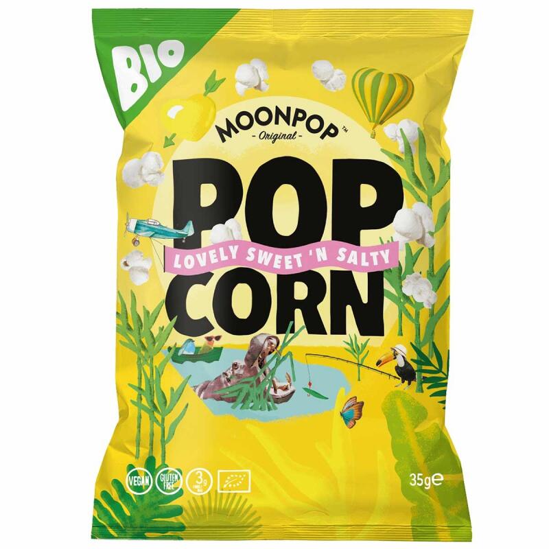 Popcorn sweet `n salty van MOONPOP, 6 x 90 g