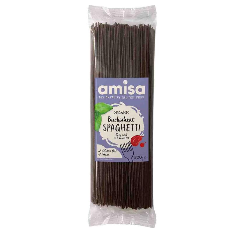 Boekweit spaghetti GV van Amisa, 12 x 500 g