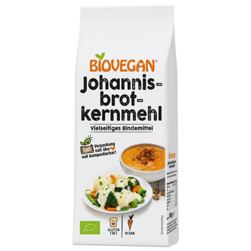 Johannisbroodpitmeel van Biovegan, 1 x 100 g