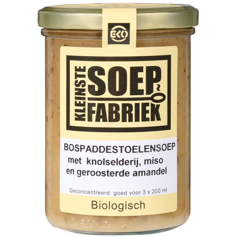 Bospaddestoelensoep van Kleinstesoepfabriek, 6 x 400 ml