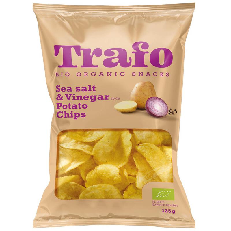 Chips salt + vinegar van Trafo, 12 x 125 g