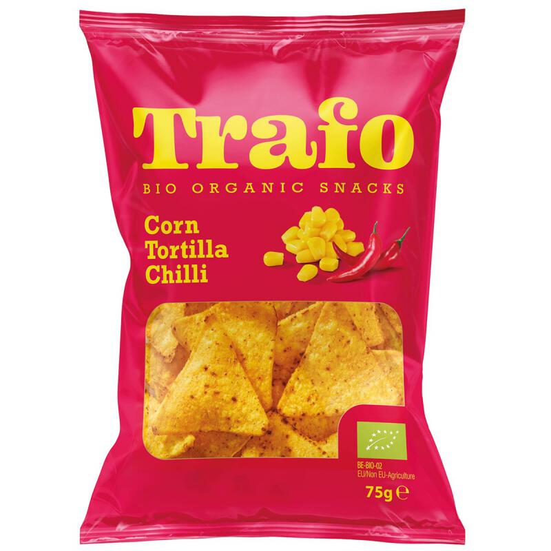 Tortilla chips chili van Trafo, 15 x 75 g