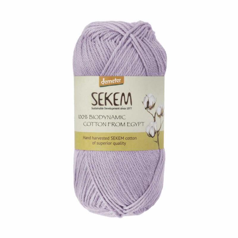 Garen katoen purple 50gr van Sekem, 10 x 1 stk