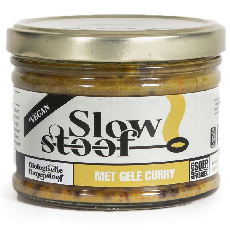 Slowstoof gele curry van Kleinstesoepfabriek, 6 x 400 ml