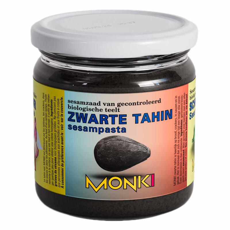 Tahin sesampasta zwart van Monki, 6 x 330 g