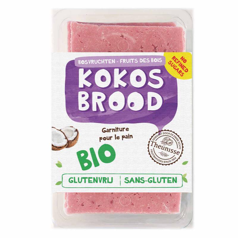 Kokosbrood bosvruchten van Theunisse, 12 x 220 g