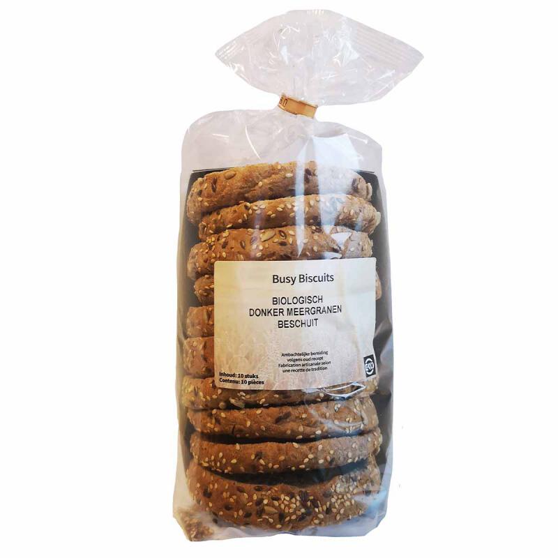 Beschuit meergranen van BUSY BISCUITS, 6 x 10 stk