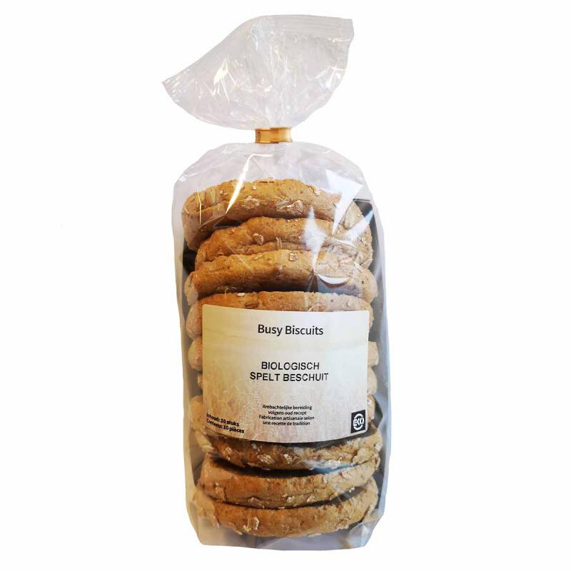 Beschuit spelt van BUSY BISCUITS, 6 x 10 stk