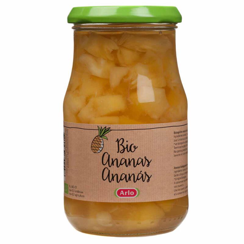 Ananas op siroop van Arlo, 6 x 370 ml