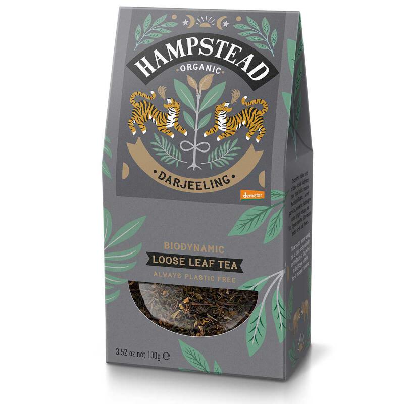 Darjeeling thee los van Hampstead Tea, 6 x 100 g