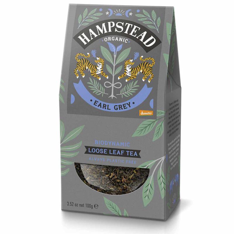 Earl grey thee los van Hampstead Tea, 6 x 100 g