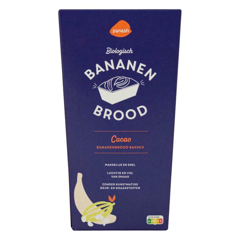 Bananenbroodmix cacao van PANASH, 8 x 300 g