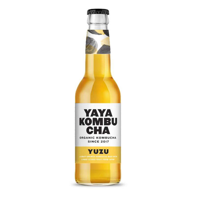 Kombucha yuzu fles van YAYA Kombucha, 12 x 330 ml