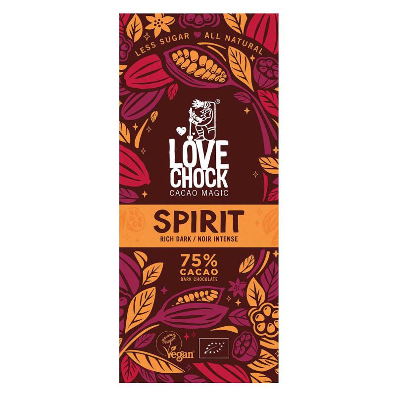 Chocolade Repen Puur Spirit rich dark van Lovechock, 8 x 70 g