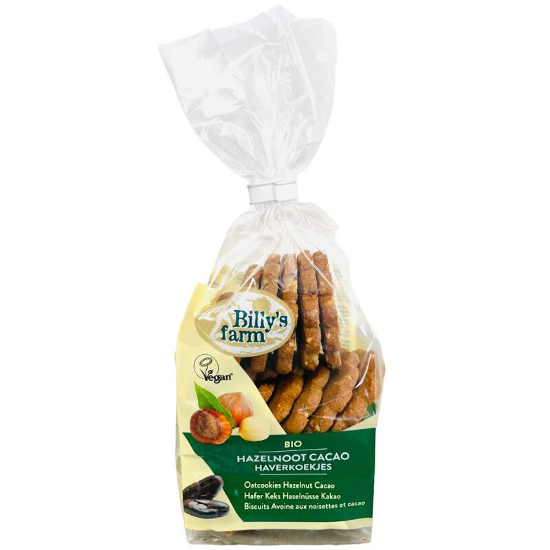 Haverkoekje hazelnoot cacao van Billy`s Farm, 8 x 175 g