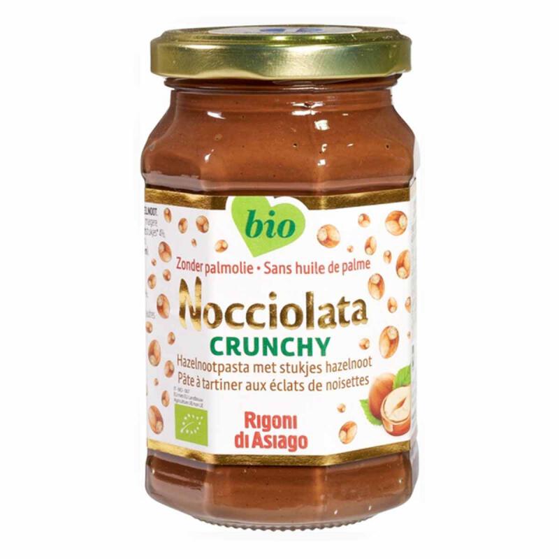 Chocolade hazelnootpsta crunchy van Nocciolata, 6 x 250 g