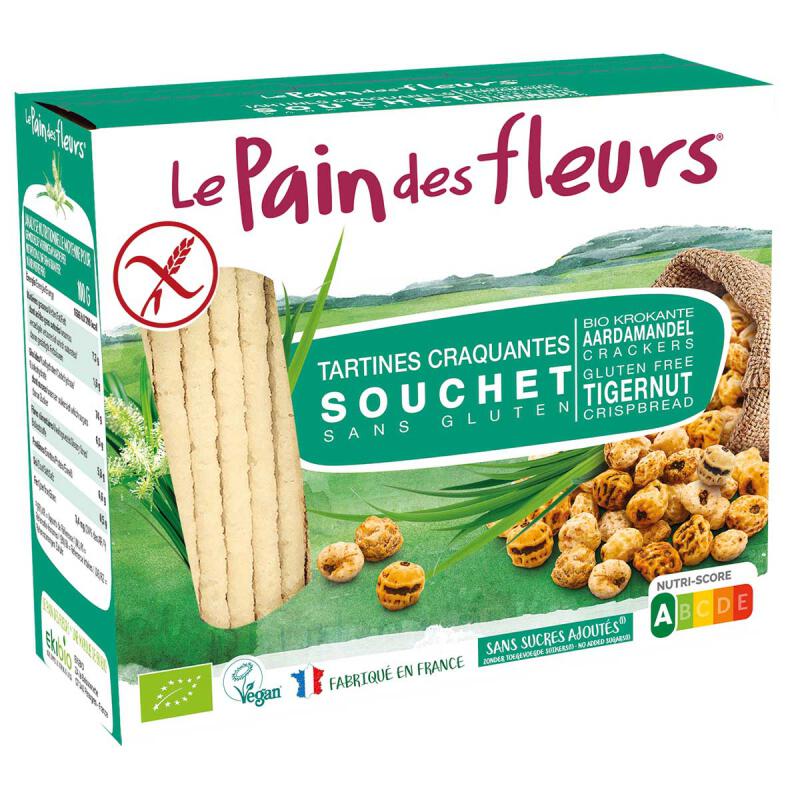 Crackers aardamandel van Le Pain Des Fleurs, 12 x 150 g