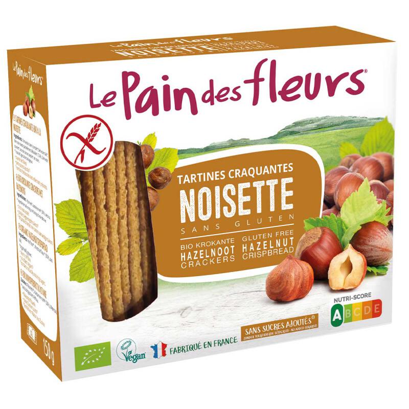 Crackers hazelnoot van Le Pain Des Fleurs, 12 x 150 g