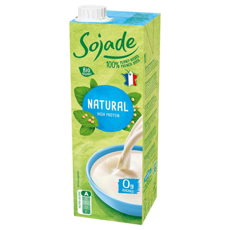 Sojadrink naturel van Sojade, 8 x 1000 ml