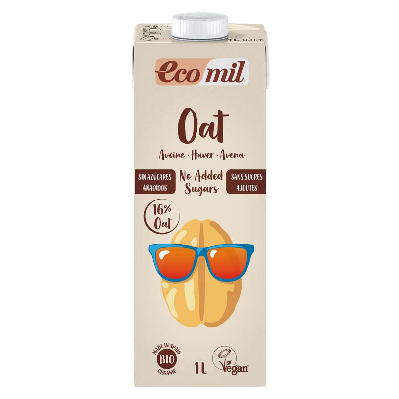 Haverdrank ongezoet van Ecomil, 6 x 1 l