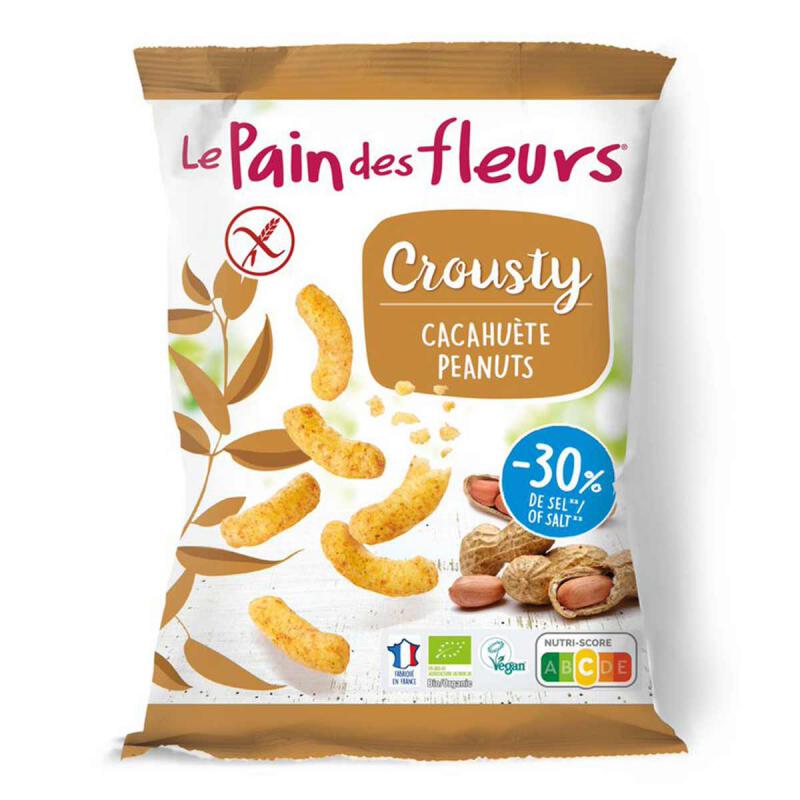 Crousty pinda van Le Pain Des Fleurs, 6 x 75 g