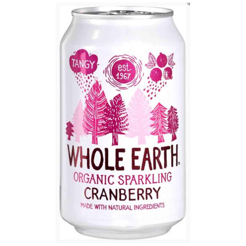Sparkling cranberry van Whole Earth Excl statiegeld, 24 x 330 ml