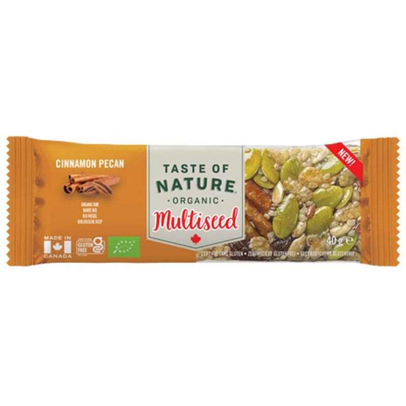 Multiseed kaneel pecan van Taste of Nature, 16 x 40 g