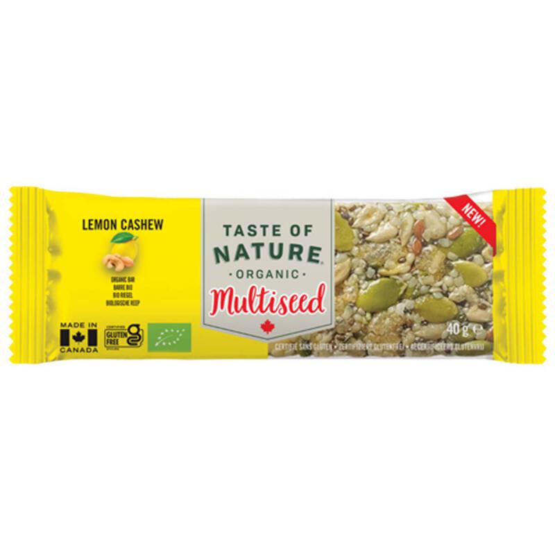 Multiseed lemon cashew van Taste of Nature, 16 x 40 g