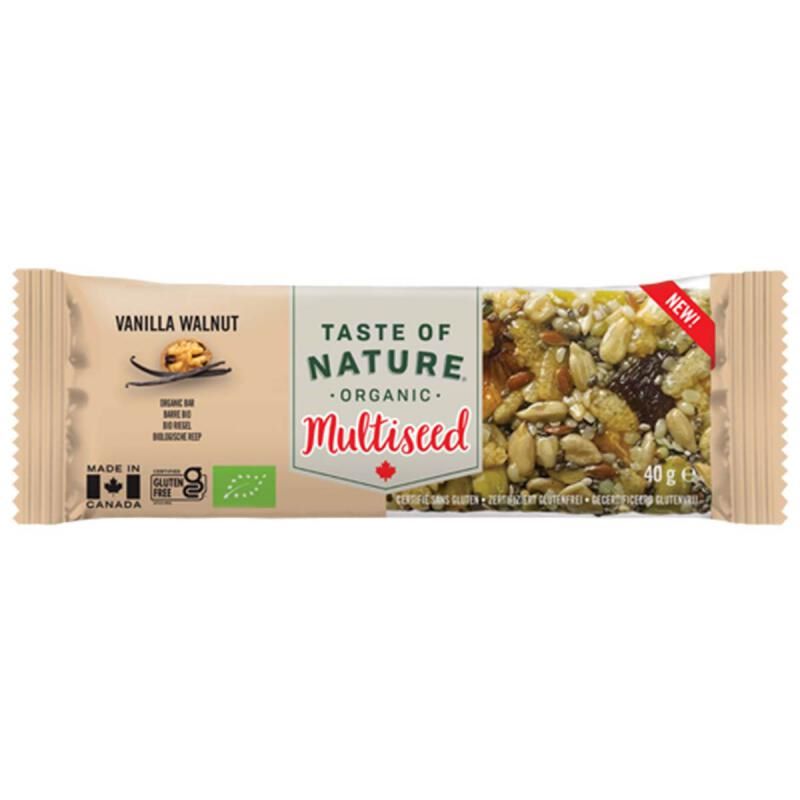 Multiseed vanilla walnut van Taste of Nature, 16 x 40 g