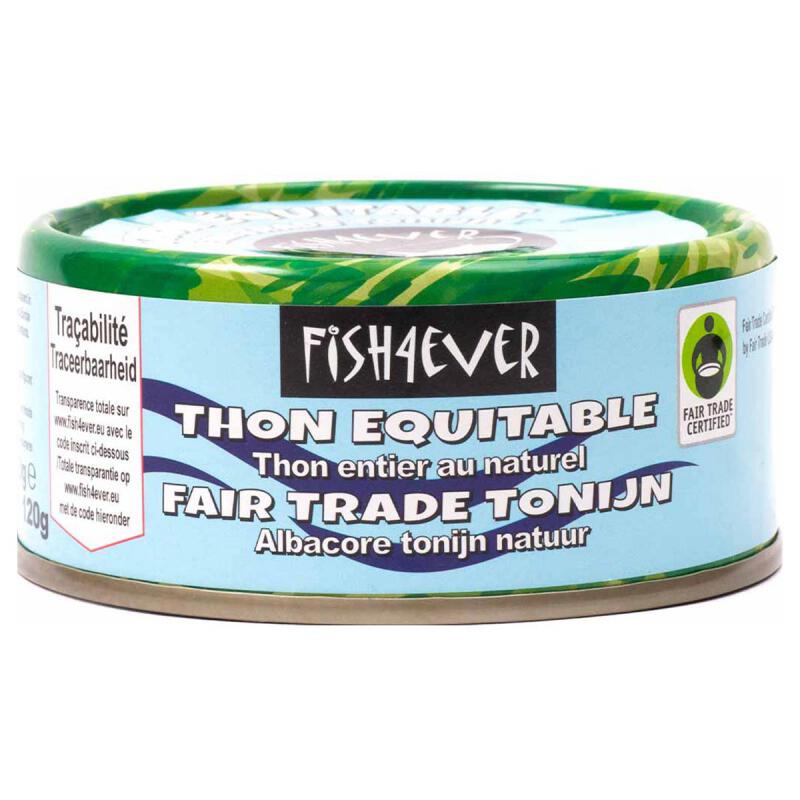 Geelvin Tonijn in water fairtrade van Fish 4 Ever, 12 x 160 g