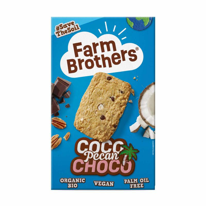 Pecan coco choco koekjes van Farm Brothers, 6 x 135 g