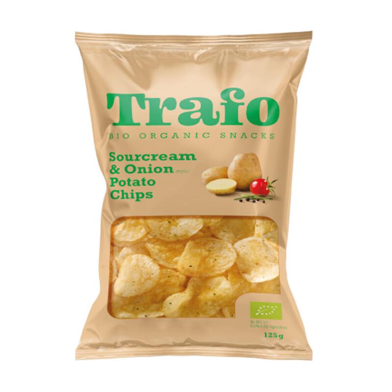 Chips sourcream + onion van Trafo, 12 x 125 g