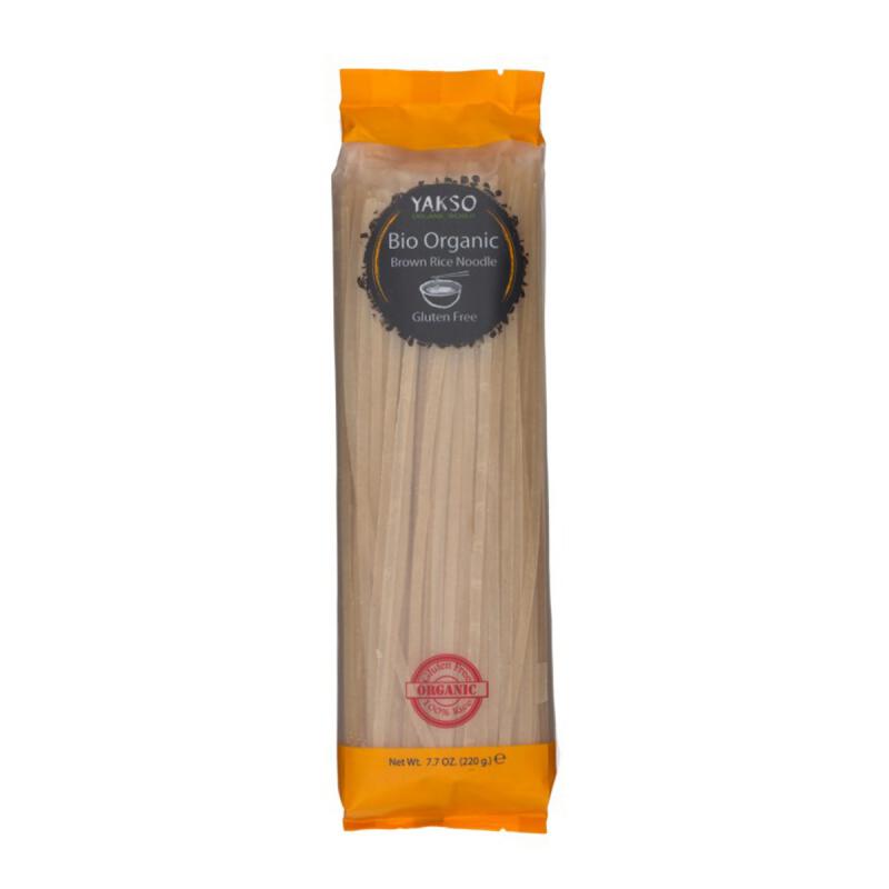 Rijstnoodles bruin van Yakso, 12 x 220 g