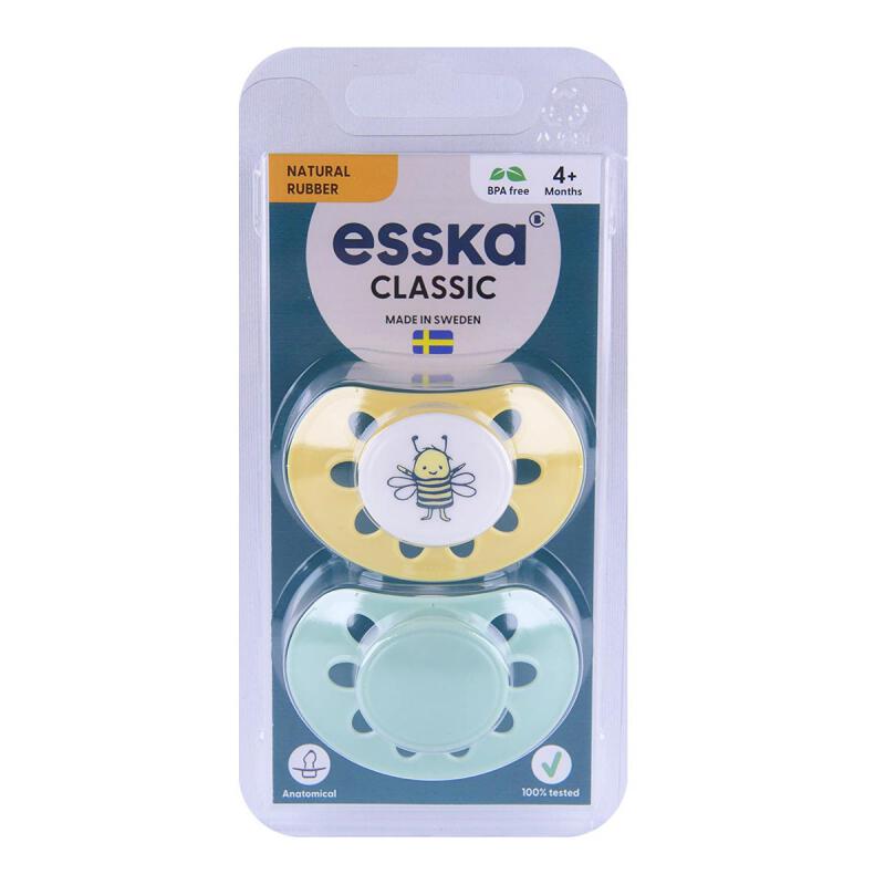 Fopspeen groen classic 2pk van ESSKA, 1 x 1 stk