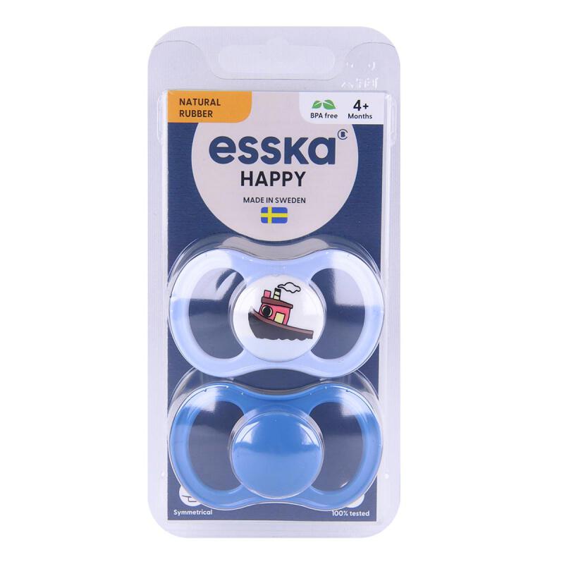 Fopspeen blue happy van ESSKA, 1 x 1 stk