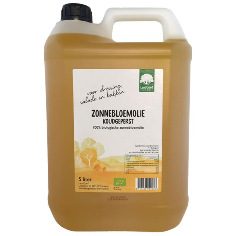 Zonnebloemolie vierge van Landgoed, 1 x 5 l