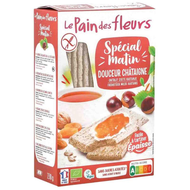 Ontbijtcrackers kastanje van Le Pain Des Fleurs, 8 x 230 g