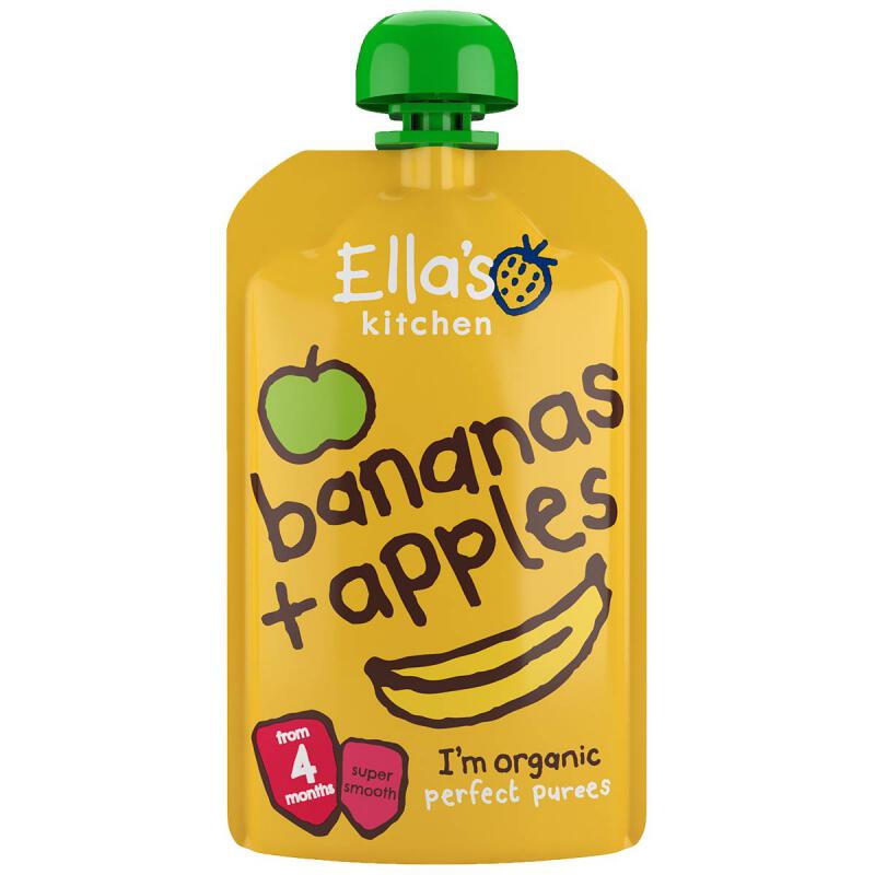 Knijp banaan appel 4mnd van Ella`s kitchen, 7 x 120 g