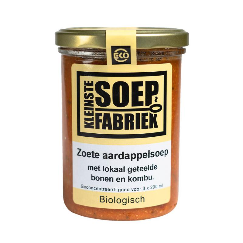 Zoete aardappelsoep van Kleinstesoepfabriek, 6 x 400 ml