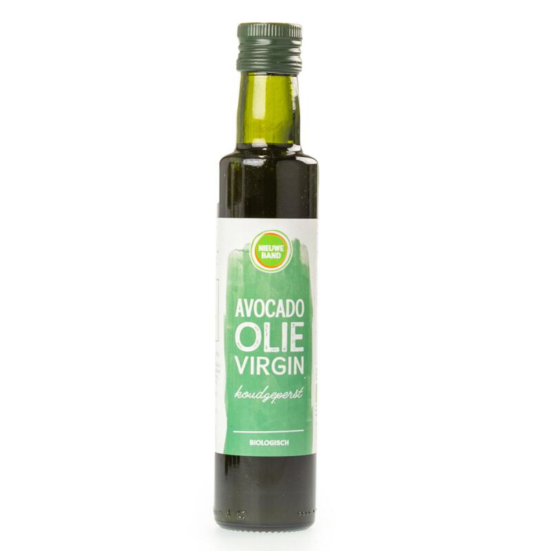 Avocado olie virgin van De Nieuwe Band, 6 x 250 ml