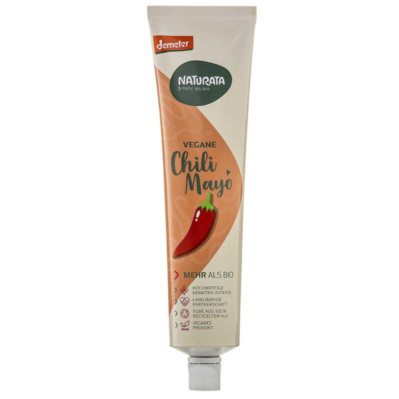 Mayonaise chili vegan tube van Naturata, 8 x 185 ml