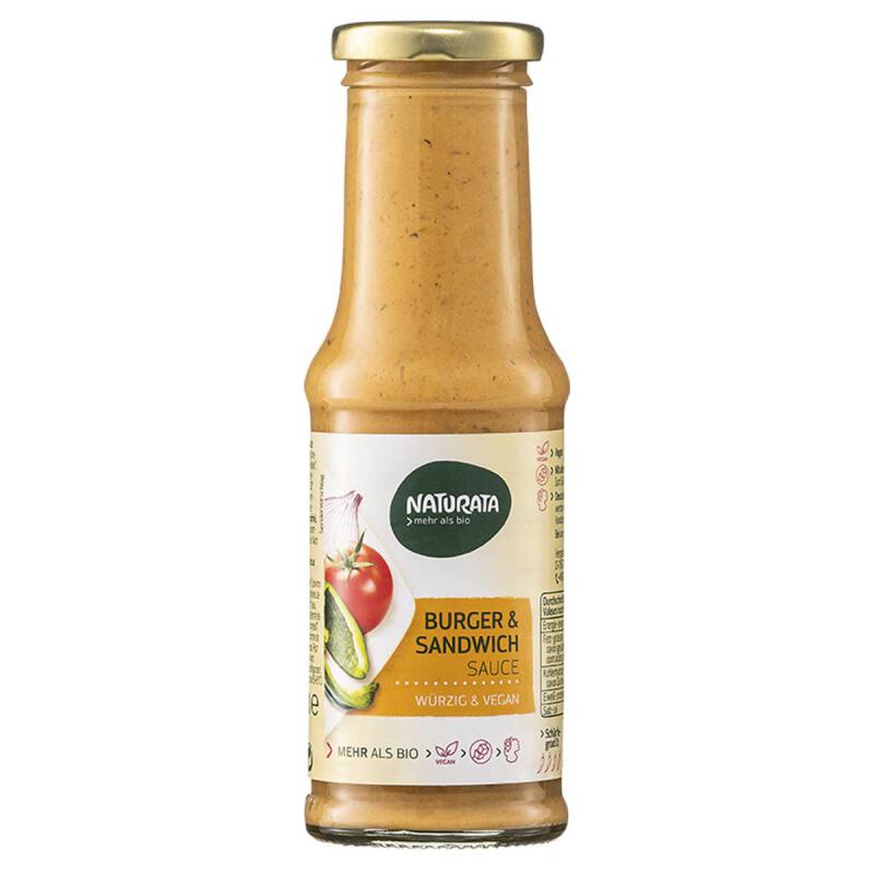 Burger + sandwich saus van Naturata, 6 x 210 ml